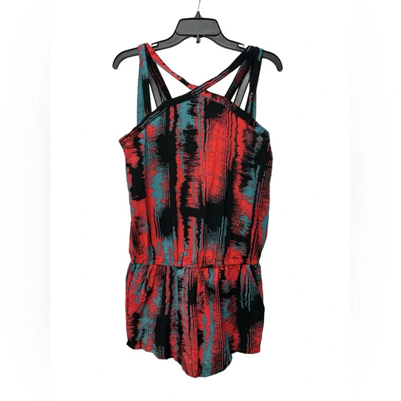 Fabletics Liza Romper Size Small Silky Fabric Relaxed Fit Booty Shorts NWT - Picture 1 of 6